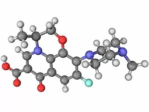 Images Dated 27th April 2011: Levofloxacin antibiotic molecule