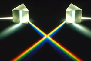 Light through prisms