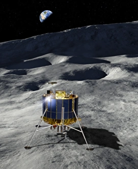 Robotic Gallery: Lunar Lander at the Moon, artwork C016 / 6387