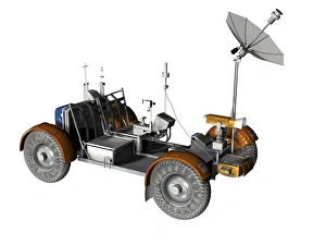 Lunar rover, artwork Lunar rover, artwork