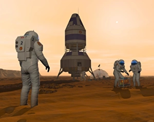 Images Dated 8th June 2010: Mars exploration, artwork