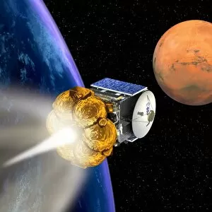 Valles Marineris Gallery: Mars Express booster rocket, artwork