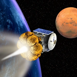 Valles Marineris Gallery: Mars Express booster rocket, artwork