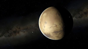 Valles Marineris Gallery: Mars and its Two Moons F006 / 7023