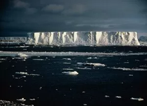 Massive tabular iceberg in Weddell Sea, Antarctica