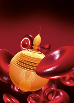 Nanotechnology Gallery: Medical nanobot, artwork F006 / 3605