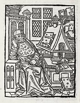 Images Dated 31st March 2012: Medieval scholar, 16th century