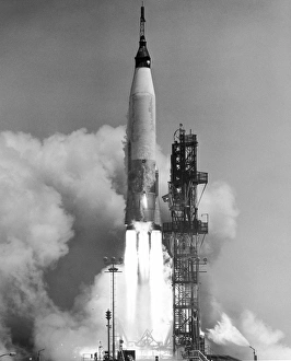 Mercury-Atlas 3 rocket launch, 1961 Mercury-Atlas 3 rocket launch, 1961