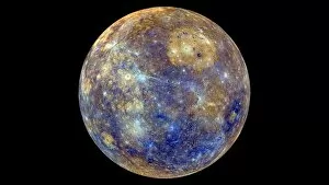 Hemisphere Gallery: Mercury hemisphere, MESSENGER image C016 / 9722