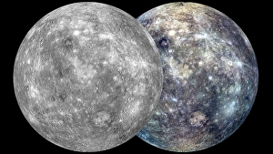 Mercury hemispheres, MESSENGER images C016/9723 Mercury hemispheres, MESSENGER images C016/9723
