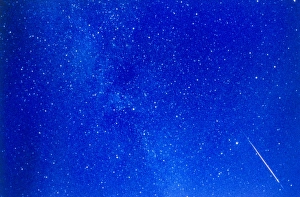 A meteor track from the Perseid meteor shower A meteor track from the Perseid meteor shower