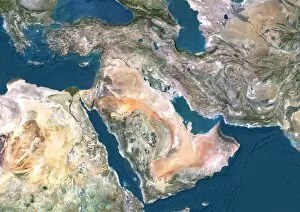 Continents Gallery: Middle East, satellite image