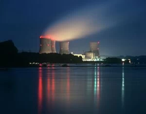 Illuminated Gallery: Three Mile Island nuclear power station