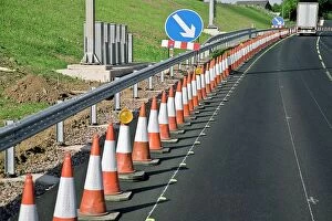 Lorry Gallery: Motorway traffic cones
