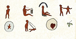 Native American love song pictogram Native American love song pictogram