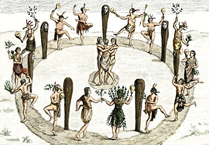 Native American tribal dance, artwork Native American tribal dance, artwork