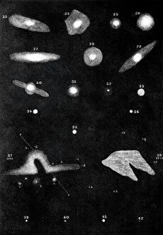 Observation Gallery: Nebulae drawn by William Herschel, 1811 C002 / 5044