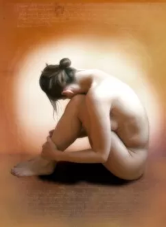 Images Dated 7th September 2005: Nude woman sitting down