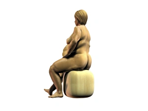 Oversize Gallery: Obese woman, artwork