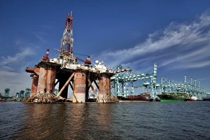 Oil Rig Maintenance Print