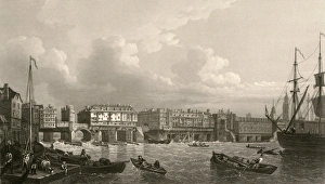 Old London Bridge, 1745 Old London Bridge, 1745