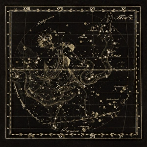 Ophiuchus constellations, 1829 C016/4397 Ophiuchus constellations, 1829 C016/4397