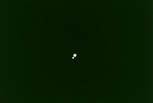 Optical photo of the visual binary star Almach Optical photo of the visual binary star Almach