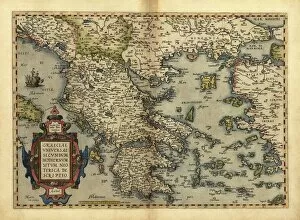 Cartographic Gallery: Orteliuss map of Greece, 1570