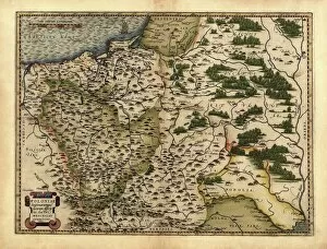 Orteliuss map of Poland, 1570