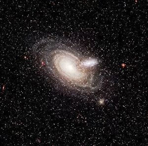 Silhouetted Gallery: Overlapping galaxies, HST image