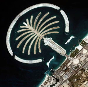From Space Collection: Palm Islands construction, Dubai