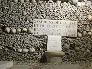 Images Dated 31st October 2012: Paris Catacombs