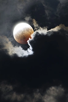 Images Dated 2009 May: Partial Lunar Eclipse Print
