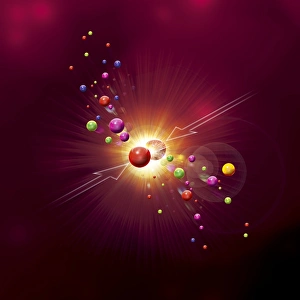 Large Hadron Collider Gallery: Particle collision, artwork C017 / 8032