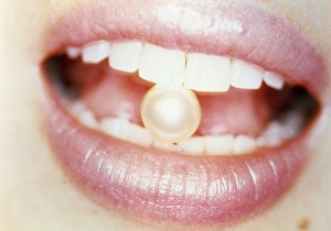 Images Dated 21st November 2002: Pearl between teeth
