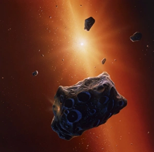 Images Dated 17th January 2005: Planetesimal asteroids in the early solar system