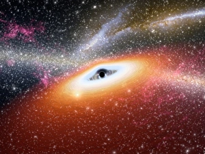 Prehistoric black hole, conceptual image Prehistoric black hole, conceptual image