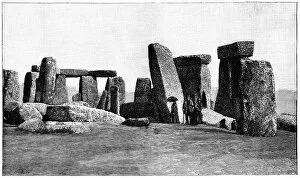 Prehistoric stone circle, 1893