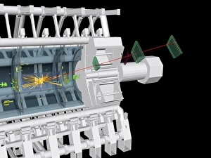 Large Hadron Collider Gallery: Proton collision C014 / 1802