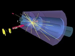 Large Hadron Collider Gallery: Proton collision C014 / 1804