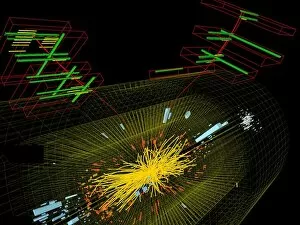 Large Hadron Collider Gallery: Proton collision C014 / 1806