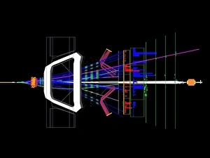 Large Hadron Collider Gallery: Proton collision C014 / 1807