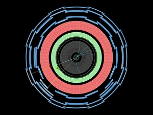 Large Hadron Collider Gallery: Proton collision C014 / 1808
