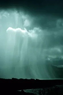 Shower Gallery: Rain shower over the Sound of Mull, Scotland