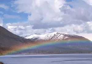 Images Dated 28th June 2001: Rainbow over a lake