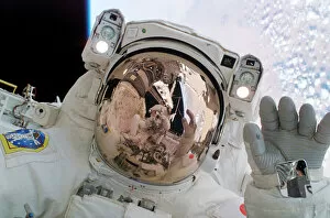 Images Dated 11th August 2009: Return to Flight spacewalk