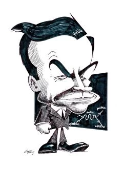 Images Dated 22nd April 2013: Richard Feynman, caricature C015 / 6715