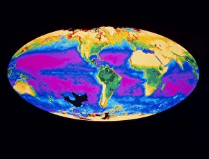 Satellite image of the Earths biosphere Satellite image of the Earths biosphere