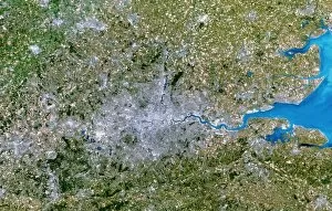 Images Dated 17th July 2003: Satellite image of Greater London, UK