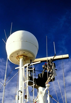 Satellite receiver on board the Golar Petrograde Satellite receiver on board the Golar Petrograde